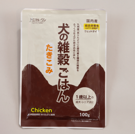 犬の雑穀ごはんウェットたきこみ（チキン）