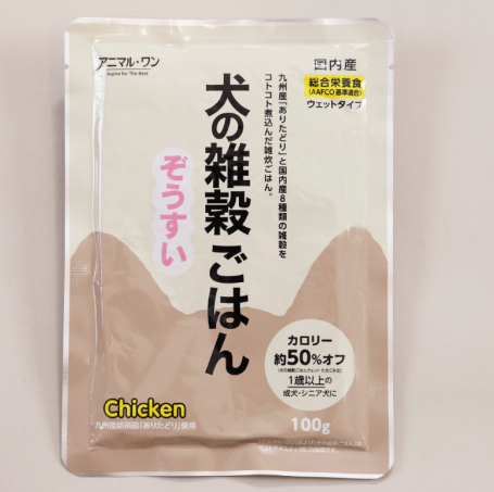 犬の雑穀ごはんウェット ぞうすい（チキン）